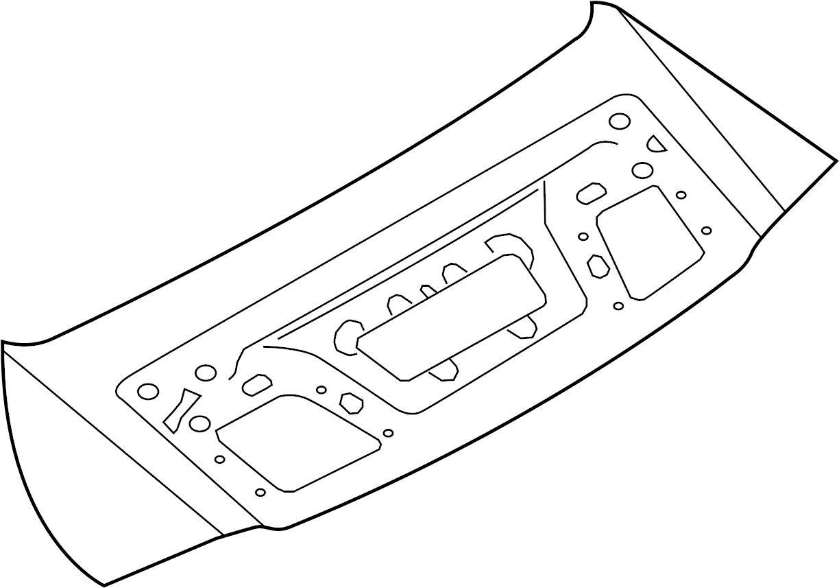 99151256104 - Porsche Air Inlet, Lid. Bracket. (Rear). COUPE, W/O GT3