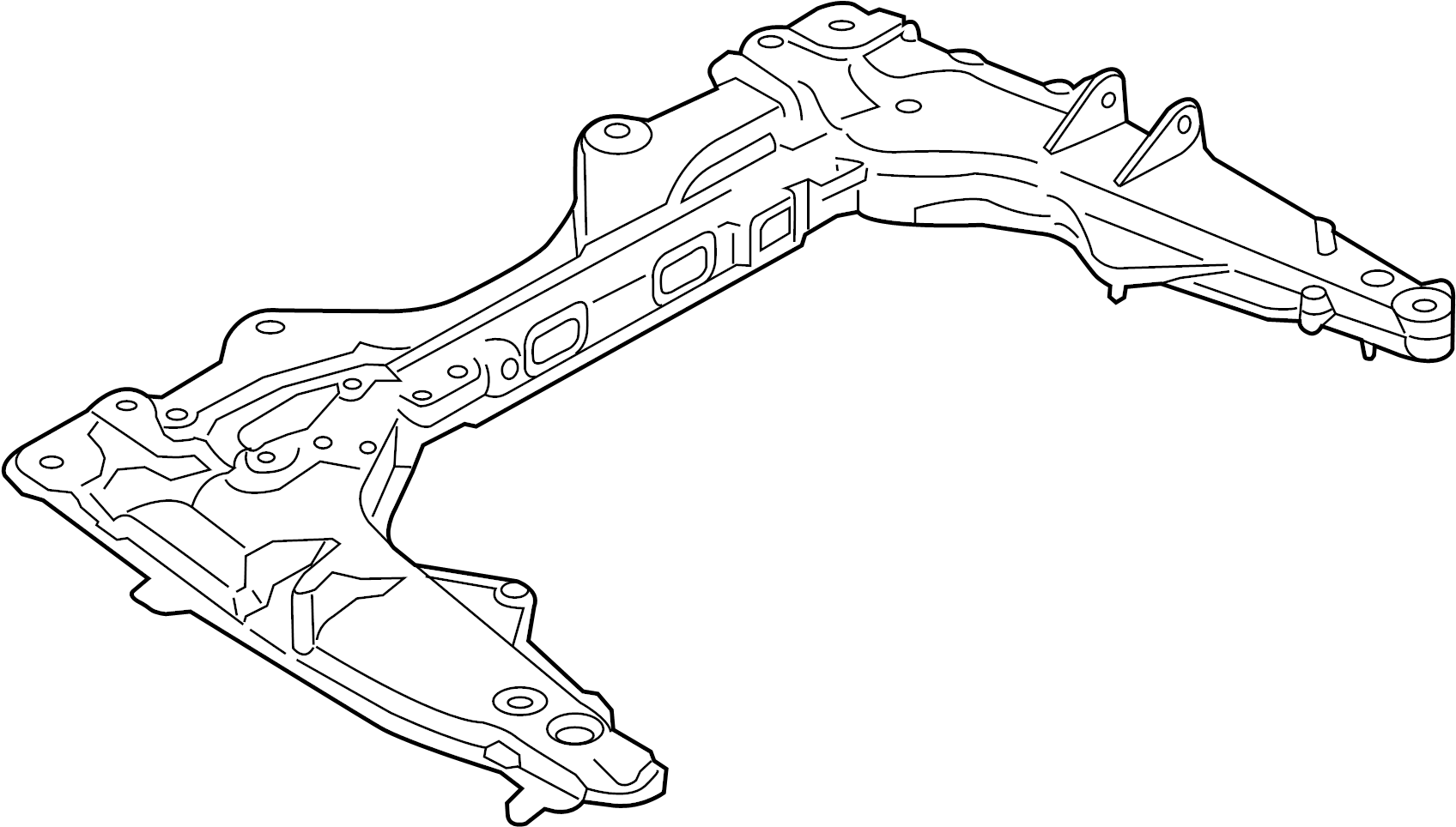 2015 Porsche 911 Subframe. Crossmember. SUSPENSION. CROSSRAIL DIE
