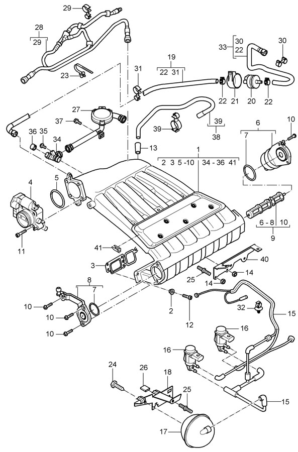 Porsche Cayenne Vacuum Line - 95511077802 | Porsche Atlanta Perimeter