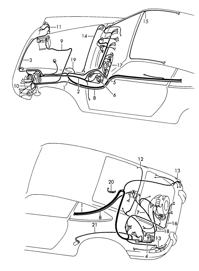 Porsche 911 Interior Wiring - 90161200102 | Porsche Atlanta Perimeter